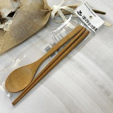 다모아만물상 대나무 수저세트, 1개, 상세페이지 참조