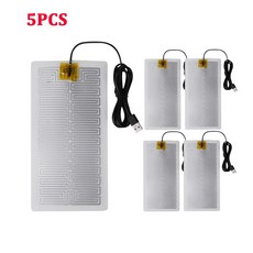 USB 전기 가열 패드 워머 20 필름 히터 재킷 무릎 10 5V 양말 따뜻한 조끼 요소 신발, 5pcs Pads, 3) 5pcs Pads