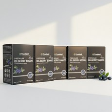 트루메디 빌베리 루테인 영양제 60000 베지캡슐, 5개, 60정