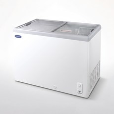캐리어 저소음 다목적 유리도어 냉동고 아이스크림 업소용냉동고 냉동쇼케이스 냉동평대 CSDHD401WA, 화이트