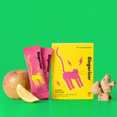 진저라이저 진저샷 생강 강황 레몬 사과 무설탕, 60개, 25g