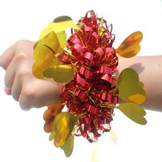 하트 반짝이 팔찌 응원도구 10P, 레드 10개