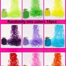팩 레인보우 스파이럴 태슬 장식 생일 파티 샤워 결혼식 축제 천장 장식용, 1개, 1. Randomly mix -10pcs