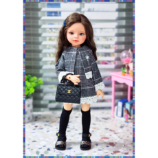 파올라레이나 옷 ( 울체크 트위드 투피스 ) bjd 구체관절인형 32cm인형 <완제품>, 1개