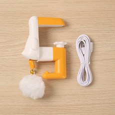 智能電動升降逗貓球 自動伸縮寵物玩具 小貓智力開發自嗨解悶用品, 1個, 【白色-大嘴鴨升降玩具】, 如圖