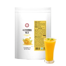 시크릿멜팅 무인 전용 무인카페 전용 망고 파우더 (800g x 1ea/낱개), 800g, 1개, 1개입