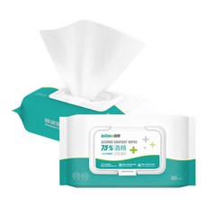 leFake 75%酒精濕巾 80抽, 1個, 80張, 家庭包