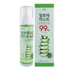 3WB 알로에베라 99% 수딩 젤 미스트, 1개, 100ml