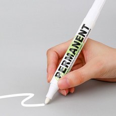 마켓마고Z 화이트 유리 유성 보드 흰색 매직 마카 마카펜 3mm 지워지지않는펜, 화이트마커펜-3mm