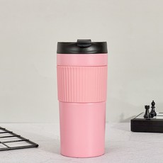 휴대용 프렌치 프레스 병 스틸 커피 메이커 컵 여행용 콜드 브루 카페 야외 Aeropress 머그잔, Pink