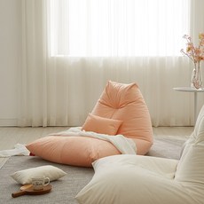 보니타빈백 대형 파우치 SP202 스웨이드 빈백소파, 코랄