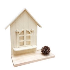 Art Hobby Craft 木製窗台展示架, 房屋型窗台-(A款)