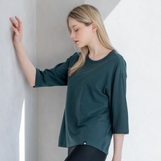 뒤란 뒤란 면소재로 6부 오버사이즈 티셔츠 DTF2W-4069 4colors 뉴코아울산성남점