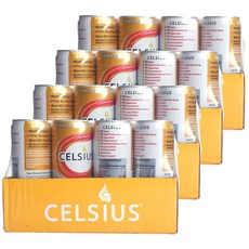 셀시우스 헬시 에너지 드링크 피치 망고 그린 티 맛, 355ml, 48개