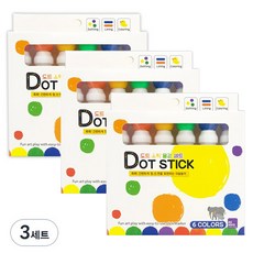 미소로 8000 도트스틱 물감 세트 2190, 6색 3개