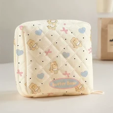 可愛小熊化妝包 女外出便攜收納包, L - YMB11021, 1個