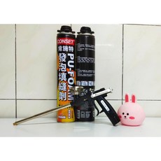 麻吉賣場 槍型 PU發泡劑 發泡填縫劑 PU發泡填縫劑 750ml conset 裂縫填補 防漏, 1個, 整箱12瓶
