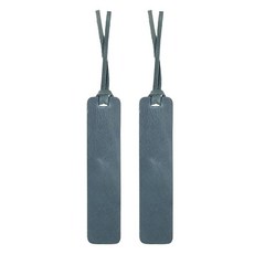 Londo 천연 가죽 핸드메이드 책갈피 (2개 세트)_172593, 블루_172593