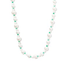 해튼랩스 페블즈 펄 앤 비즈 스털링 실버 네크리스