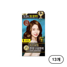 리엔 흑모비책 한방 크림염색제, 자연갈색(Natural Brown), 13개