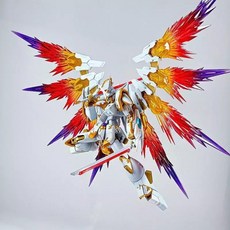 千葉HG 迦樓羅神鳥黑騎士小隊 1/144 SEED劇場版 高達拼裝模型 送水貼 鋼彈機甲玩具, 1個, 迦樓羅【日月】火焰渐變色翅膀特效件
