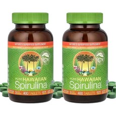 뉴트렉스 퓨어 하와이안 스피룰리나 스피리루나 400정 2개 Spirulina