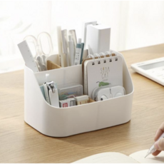 콩알만한게 소품 다용도 정리함, 화이트, 1개