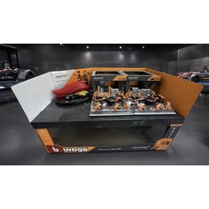 Bburago McLaren MCL38 F1 模型賽車, 木瓜橘/黑色/藍色, 1