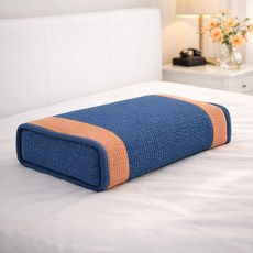 자미코코 피그먼트 사각형 메밀베개, 1개, 파랑