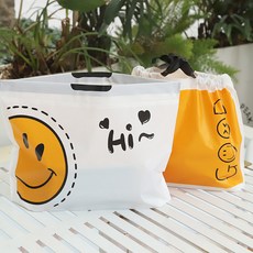 로드제 선물 포장 비닐봉투 답례품 쇼핑백, 1개, 오렌지(50매)35x25cm