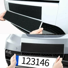 접착식 프레임리스 번호판 차량 블랙 거치대 자동차 액세서리 SUV, one size, 1개