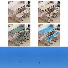 초등학생 중학생 공부 책상 의자 세트 학교용 높이조절 가능, 싱글 문의 기본 원목