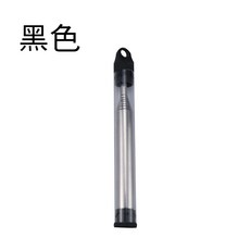 不鏽鋼伸縮吹火管 可調節吹火筒 適用於野營生火 野外求生 露營戶外野炊 輕巧便攜 助您輕鬆點燃營火, 黑色, 1個