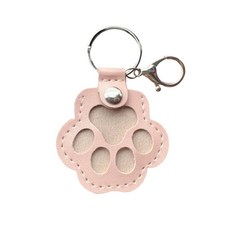 可愛粉色貓爪造型鑰匙圈，時尚寵物配件，鑰匙收納好幫手, 粉色, 1個