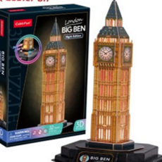입체 퍼즐 종이 건축물 빅벤 3d 퍼즐 모형 선물용 장난감 기념품 탁상 어른 명소 조명 취미 실내 활동 런던