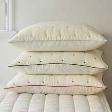 데시뉴 메이 도트 자수 누빔 베개커버 2P