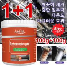 1+1다용도 녹 방지 페인트100g 녹방지 페인트 메탈 녹제거제 방수및방습 및녹방지, 100gx1+1