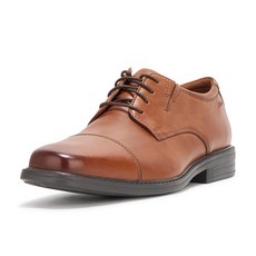 Clarks 남성용 Cosgrove 모자 다크 탠 가죽 11.5 와이드