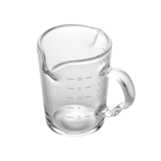 Espresso雙嘴加厚玻璃量杯, 玻璃柄,70ml, 1個