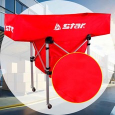 볼 캐리카트 레드 천 이동형볼망 훈련공수납 학교체육용품 훈련공정리함 훈련공보관함 볼운반