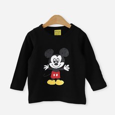 디즈니 봄 아동 미키마우스 스케치 긴팔 티셔츠