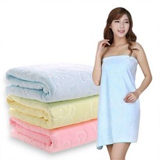 핑크퐁 아기상어 옐로우 바스타올 아기 유아 샤워타올, 1개