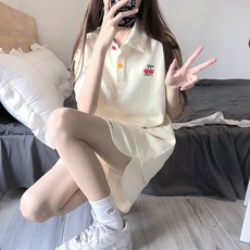 顯瘦有領短袖T恤 + 高腰短褲運動套裝 夏休閒兩件套｜透氣吸汗｜健身房穿搭 a0120
