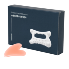 에브리핏 괄사 얼굴 바디 마사지기 3세대, 화이트, 1개