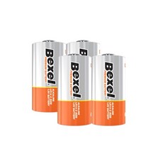 벡셀 알카라인 D형 건전지 LR20, 4개입, 1개