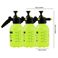 조절식 스트랩 식물 스프레이 압력 정원 펌프 관개 DS-H5 원예 분무기 물 잔디 농업 2L, 3Pcs Green
