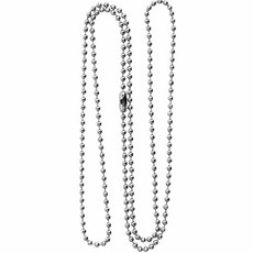 군번줄 볼체인 키링 목걸이 50cm 실버_ 202766EAA