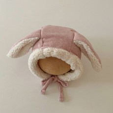 다또네 어린이 겨울 방한용품 토끼귀 귀달이모자