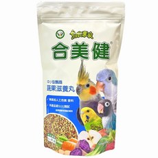 優旺寵物 合美健 NO.41A 中小型鸚鵡蔬果滋養丸 無人工色素香料 健康美味首選, 1個, 0.5kg