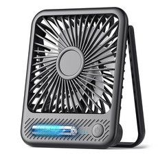 미국출고 평점4.5+ 226349 Koonie 배터리 작동 책상 팬 12.7cm(5인치) 소형 USB 휴대용 선풍기 최대 11시간 시간 강한 바람 180° 기울기 접이